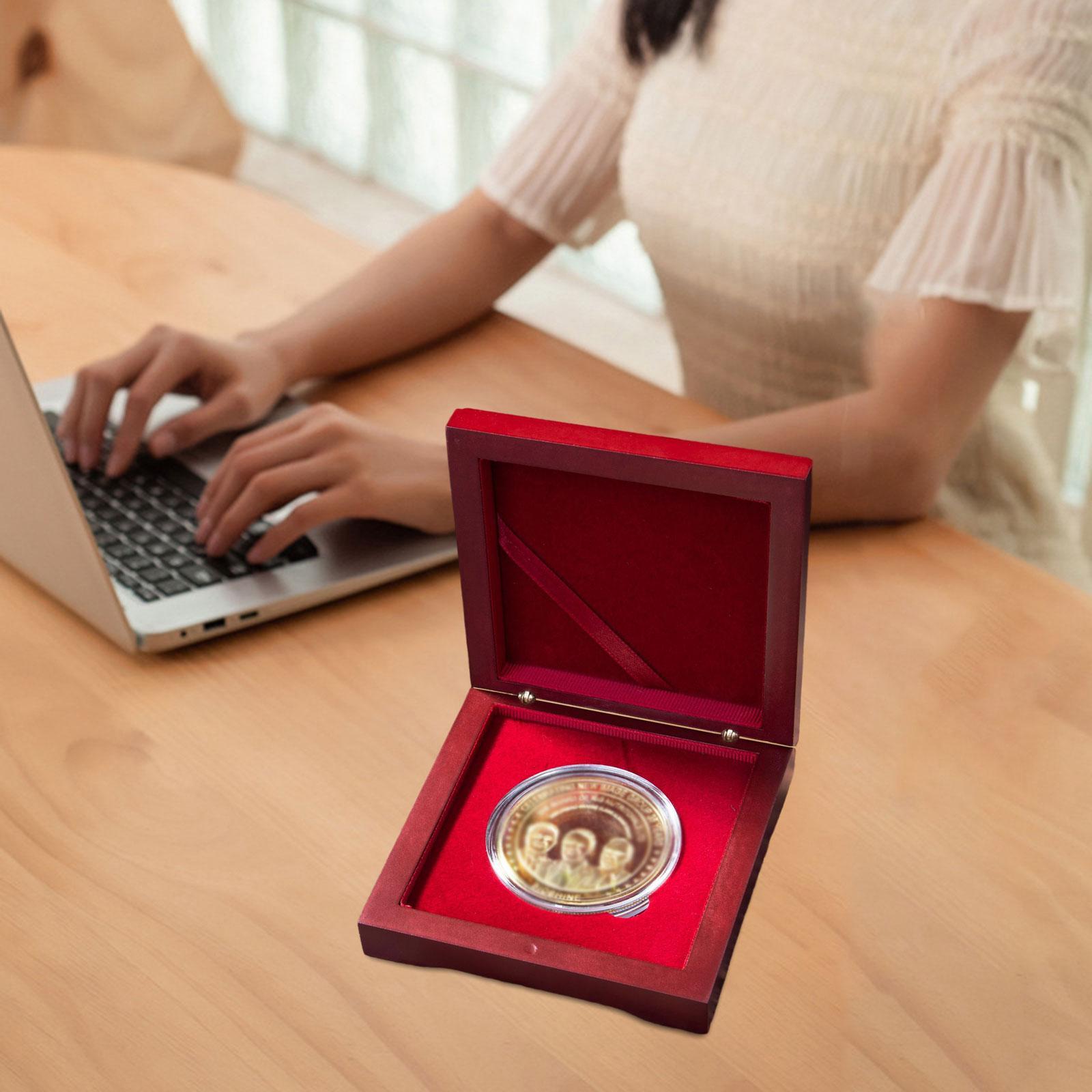 Collectors Coins Jewelry & Watches Of Smithtown Reviews - Vitrine, Holz-Präsentationsständer für Ornamente, Medaillen-Präsentationsbox für