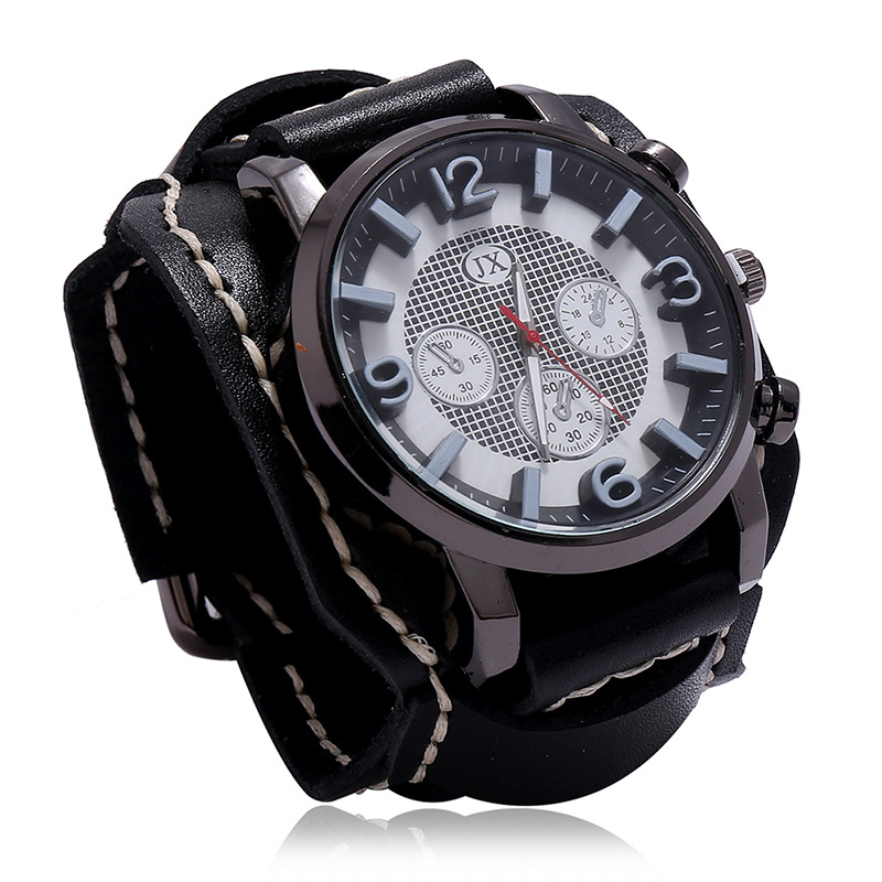Jewelry Type Watches - Punk Vintage Echt leder Armband elektronische