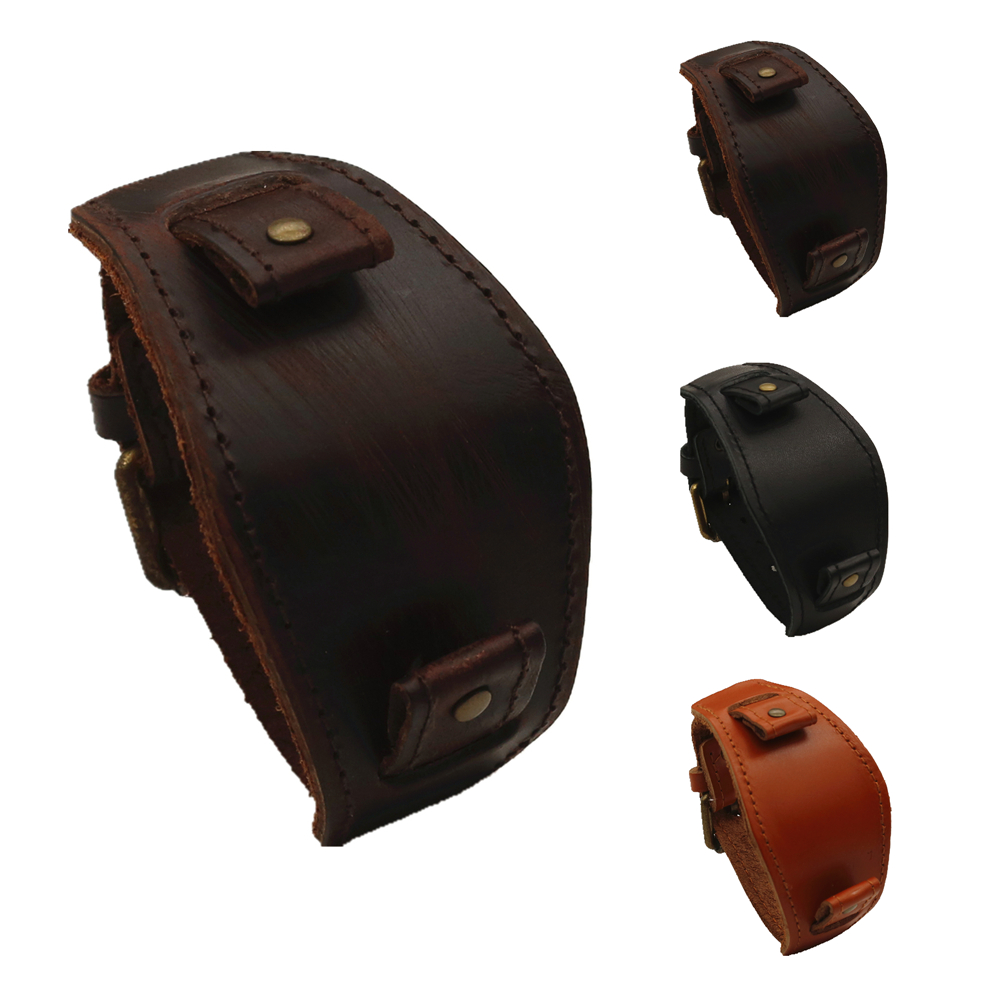 Jewelry Type Watches - Schwarzbraunes Lederarmband 20mm Herrenuhrenarmband Homme Femme