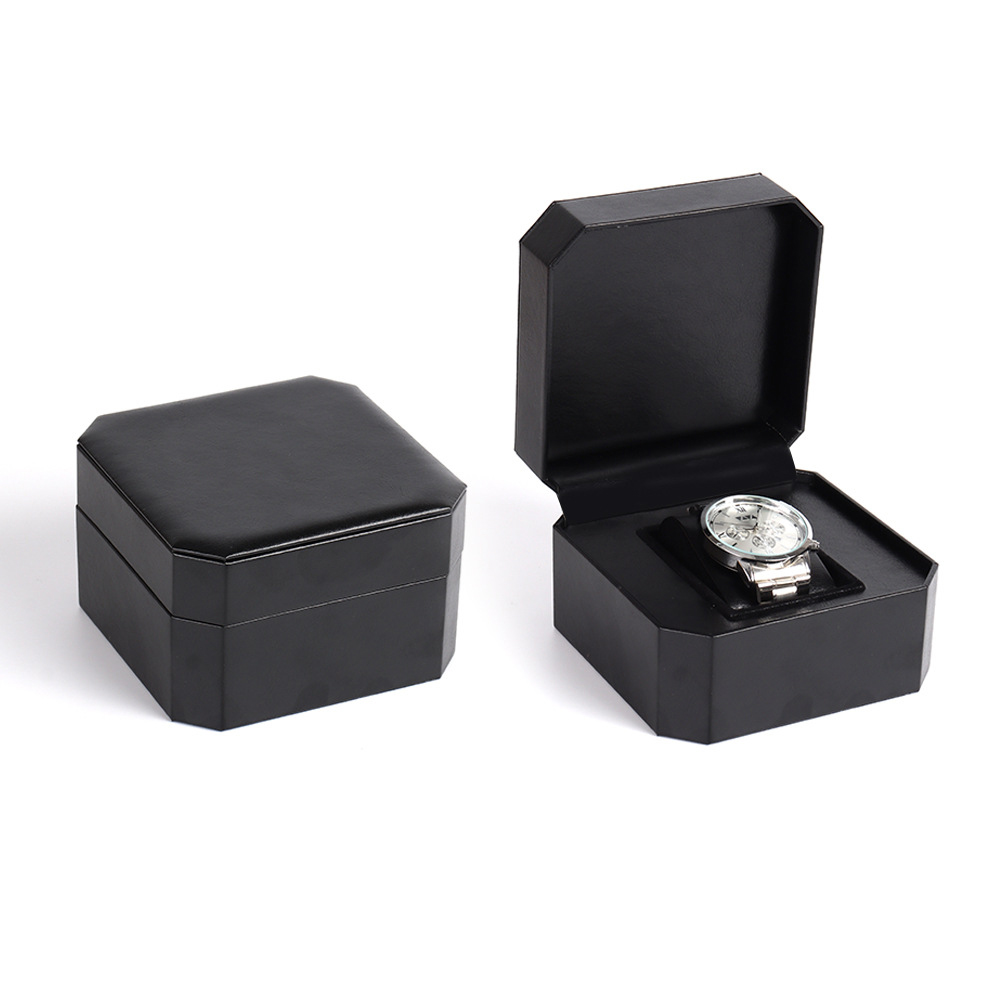 Jewelry Type Watches - PU-Leder-Uhren-Aufbewahrungsbox, einzelne Uhrenvitrine, Armbanduhr-Halter, Reise-Schmuck, Uhren-Organizer