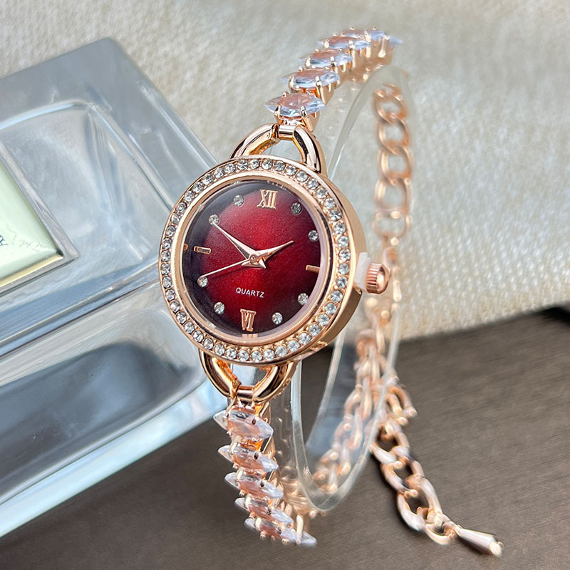 Jewellery Watch - UTHAI CQ383 Modisches Damen-Uhrenarmband mit diamantbesetzter