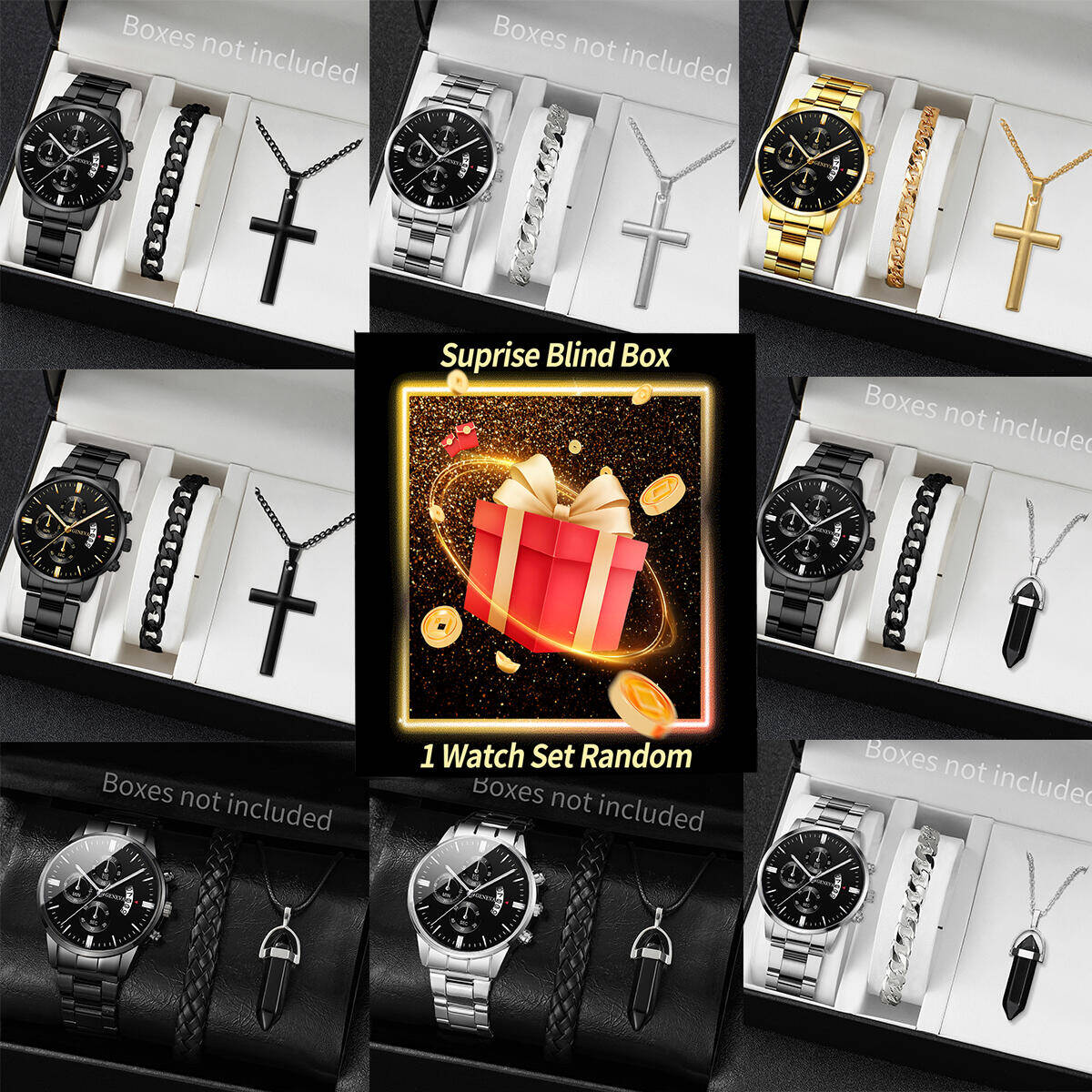 Jewelry Like Watches - Überraschung Mystery Uhr Blind Box-3 Teile/satz