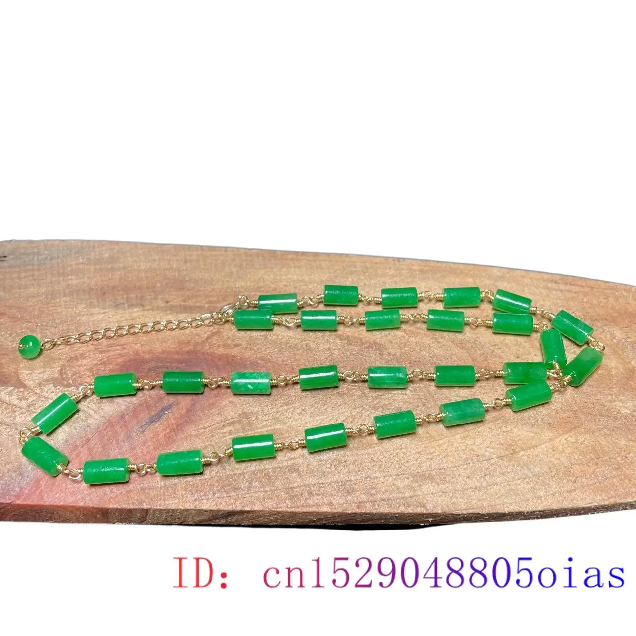 Grüne Jade-Perlen-Halskette, V – Jewelry & Watches Store Bewertung und Preis