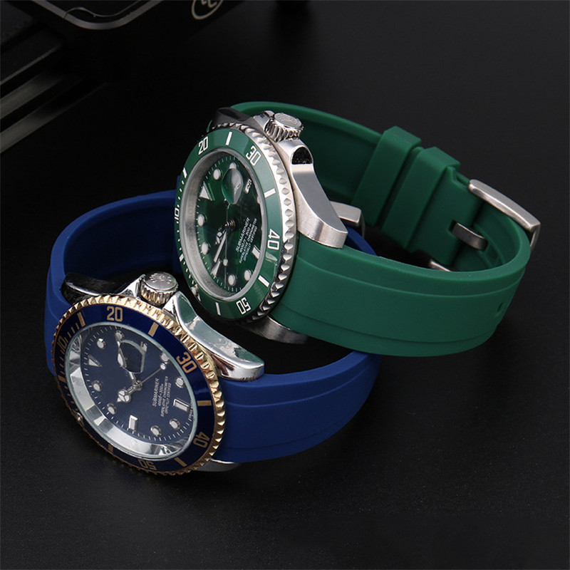 Gummi armband mit gebogener Sc – Rolex Watch Submariner Bewertung und Preis