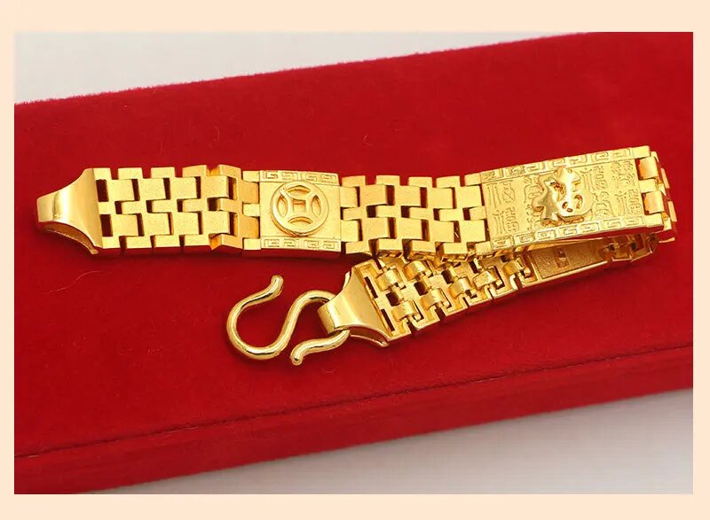 Echtes 18K Gold Fu Charakter U – Jewelry Like Watches Bewertung und Preis