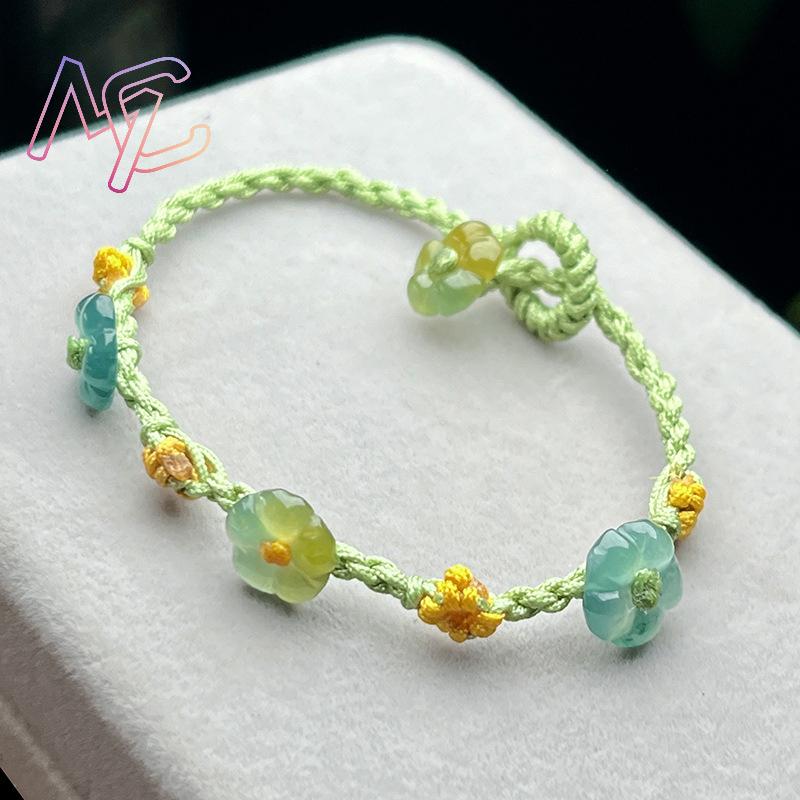 Myanmar Jadeit Blumenarmband E – Jewelry & Watches Store Bewertung und Preis