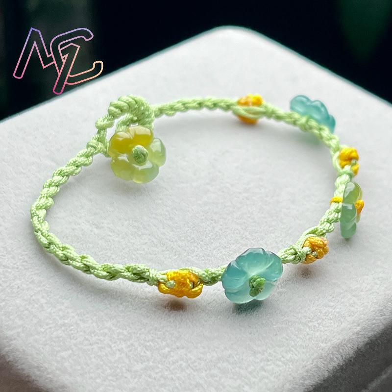 Myanmar Jadeit Blumenarmband E – Jewelry & Watches Store Bewertung und Preis
