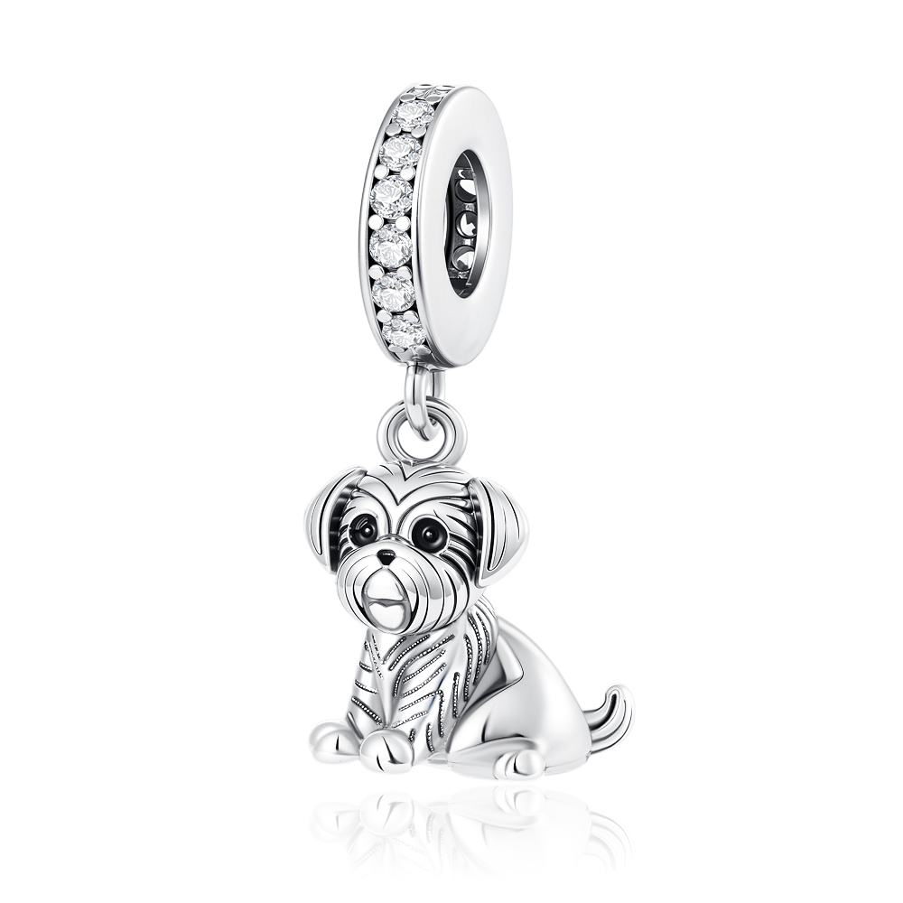 Glänzende Zirkon-Welpen-Wolf-A – Wolf Jewelry & Watches Tampa Bewertung und Preis