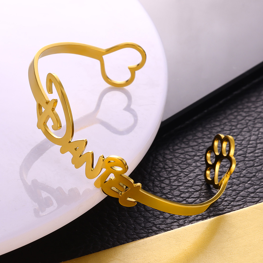 1 Stück individueller Name Lov – Cuff Bangle Bracelet Bewertung und Preis