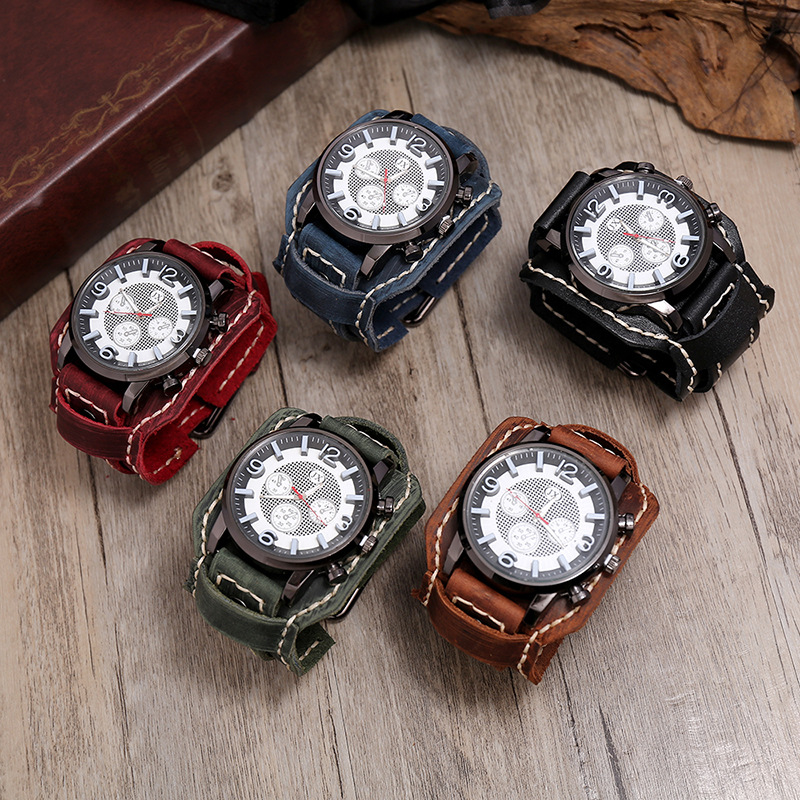 Punk Vintage Echt leder Armban – Jewelry Type Watches Bewertung und Preis