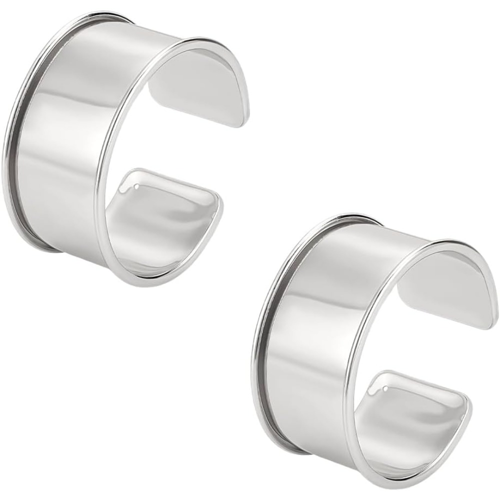 2 Stück Platin-Rillen-Armreife – Cuff Bangle Bracelet Bewertung und Preis