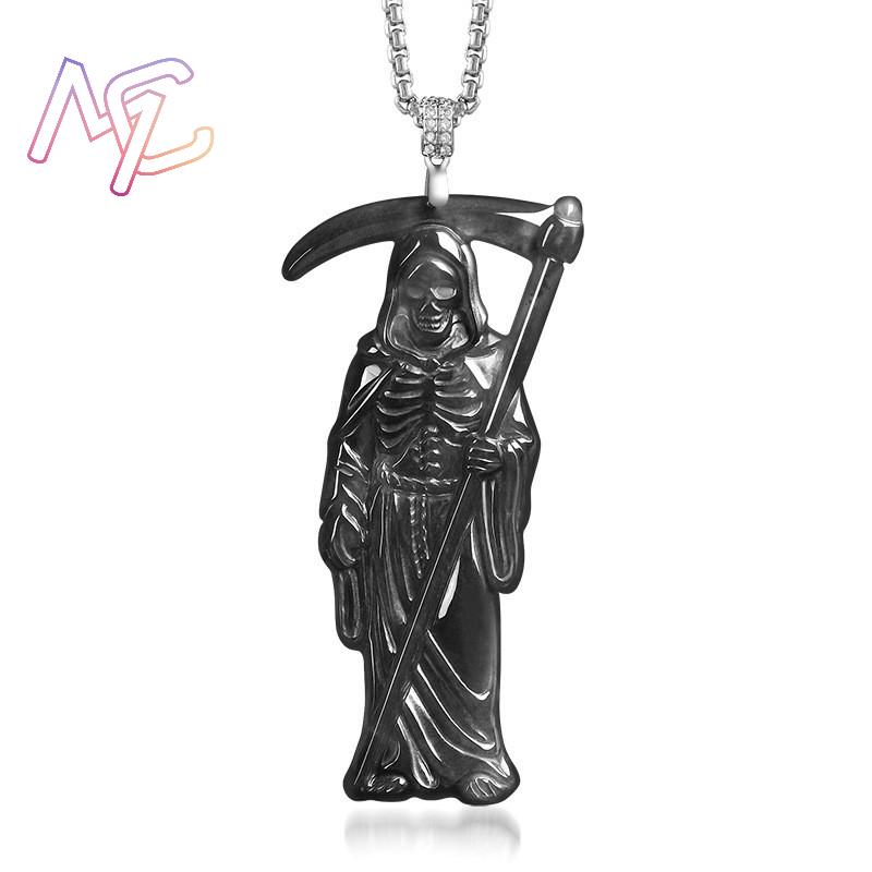 Myanmar Jadeit Sensenmann-Anhä – Necklace Pendant Bewertung und Preis